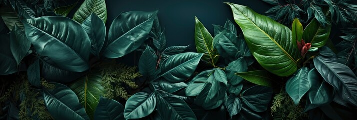 Tropical Leaves Pattern Green Leaf Exotic , Banner Image For Website, Background Pattern Seamless, Desktop Wallpaper