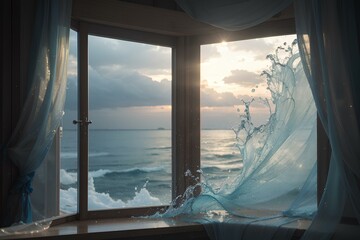 window in the sea AI