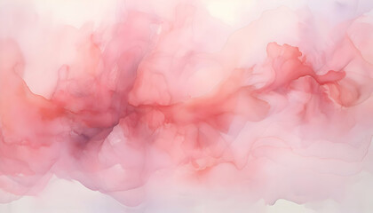 Obraz na płótnie Canvas Abstract pink colored watercolor background with smoke. Creative pastel background. 