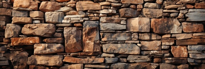 Typical Rough Natural Stone Wall Tuscany , Banner Image For Website, Background Pattern Seamless, Desktop Wallpaper