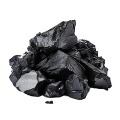 Coal, transparent background, isolated image, generative AI