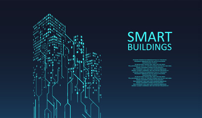 Smart building concept design - obrazy, fototapety, plakaty