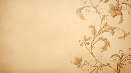vintage floral background | generative AI