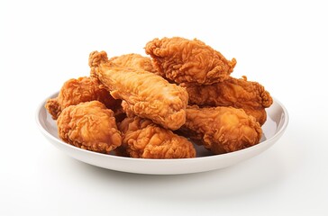 Fried chicken meal (junk food and unhealthy food)