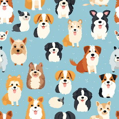 Obraz premium seamless pattern of Dog