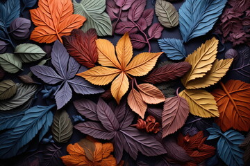 Fototapeta premium colorful leaves background