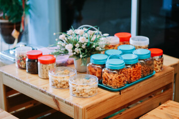 Eid sweets of various cakes and delicacies.