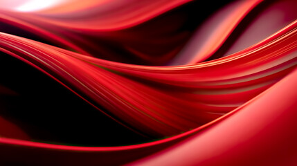 red abstract flowing fluid background