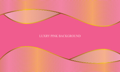 Luxury Pink Abstract Background With Wave