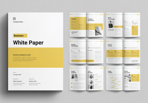 White Paper Template Design Layout