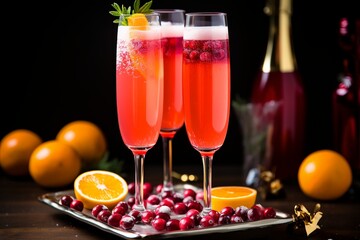 Festive Holiday Cheer: Christmas Mimosa Delight