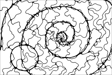 Neurotherapy with pattern to color in. Handmade templates to color and relax. Vector illustration.