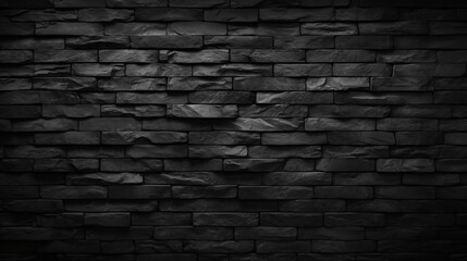 The black wall surface uses a lot of bricks