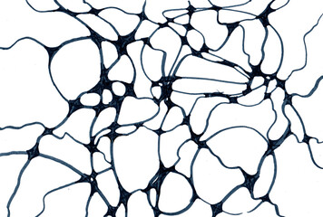 Neurotherapy with pattern to color in. Handmade templates to color and relax. Vector illustration.