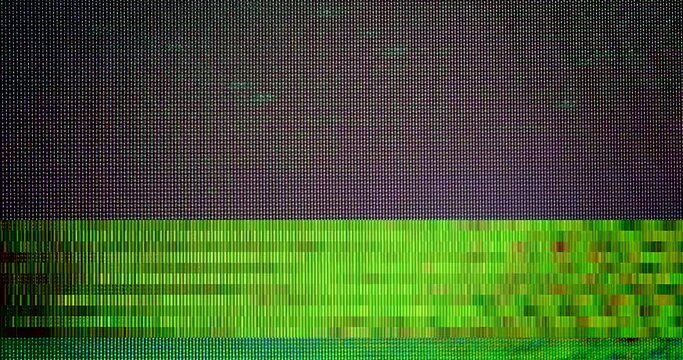 90s retro horror-show 4K Halloween Analogue VHS footage vintage noise loop. Broken TV reception static insert element for the horror show. Glitch retro horror video. Bad transfer. VCR broken TV insert