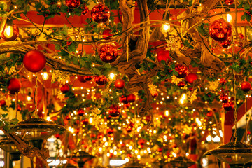 Christmas decorations in downtown, Vienna, Austria