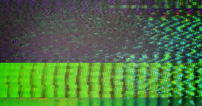 Spooky 4K Halloween Analogue VHS footage vintage noise loop. Broken TV reception static insert element for the horror show. Glitch retro horror video. Bad transfer. VCR broken TV insert effect.