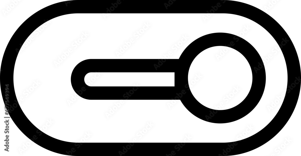 Poster black on toggle switch button icon. switch toggle button on element. open and active vector icon. ma
