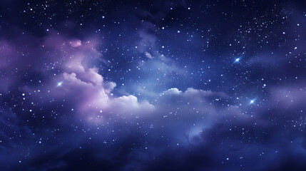 Obraz na płótnie Canvas ファンタジーな夜空の星