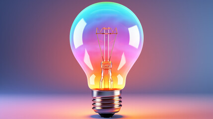 glowing bulb HD 8K wallpaper Stock Photographic Image