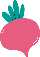 Obraz premium Beetroot Vegetable Icon