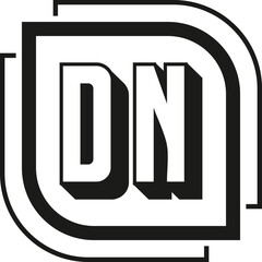 DN Letter Monogram Logo Design