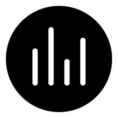 Graph icon for statistic and analytics