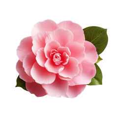 Camellia flower isolated on transparent background