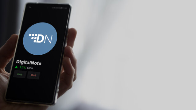 November 13th 2023. An investor analyzing the price of DigitalNote, the crypto $XDN broke out above the limit on an exchange, XDN climbs above the price in the run.