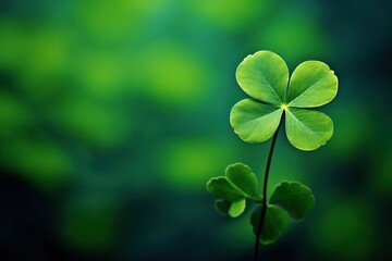Fototapeta na wymiar St. Patrick's day background with clover leaves