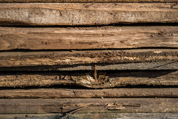 The thin strips of wood are stacked. can be used as a background