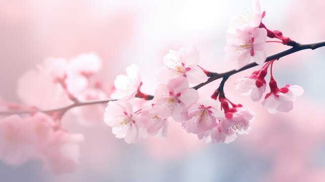 petal beautiful blur blooming delicate illustration background sakura, cherry blossom, pink floral petal beautiful blur blooming delicate
