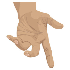 vector of hand throwing in flat design. Gambler concept. Playing in hand. 