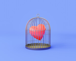 Caged Heart Concept