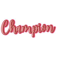 Champion word art