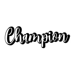 Champion word art