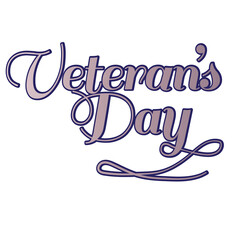Veteran's Day word art