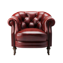 Club Chair isolated on transparent background