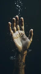 Foto op Plexiglas Human hand dipped in water © Oksana