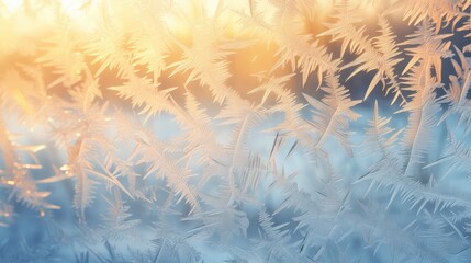 ice cold decoration sunrise frosted illustration frost view, closeup pane, blue window ice cold decoration sunrise frosted