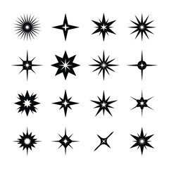 Star burst icon set design