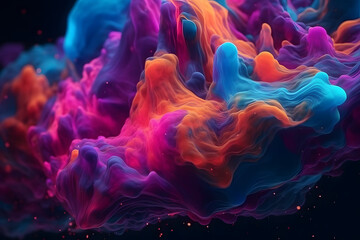 Obraz premium Colorful water background. 