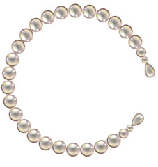 Pearl jewellery illustration.