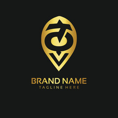 Golden luxury smart minimal modern logo design vector. is a professional business and premium logo design. 100% Editable vectors. EPS documents. Icon symbol vector EPS 10
