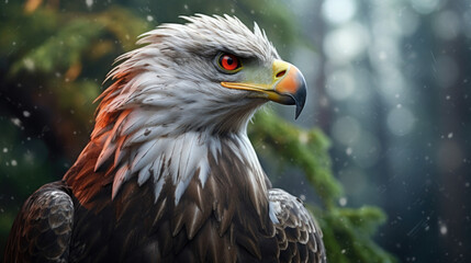 Obraz premium White-tailed eagle. Scientific name: Haliaeetus albcilla