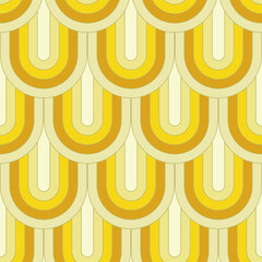 seamless pattern tile art deco style honey shades - 677566301