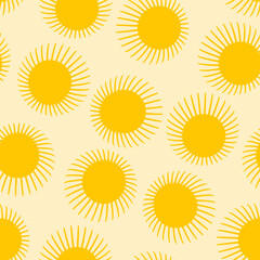 pattern abstract flying seeds clear sunny yellow shades - 677566312