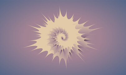stellar explosion spiral retro ivory purple - 677566363