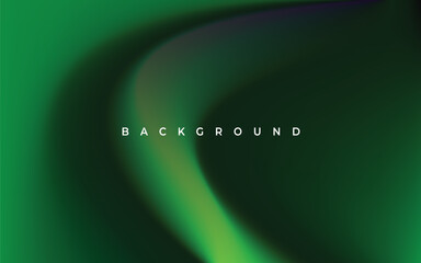 abstract mesh gradation green color background template with fluid style vector graphic