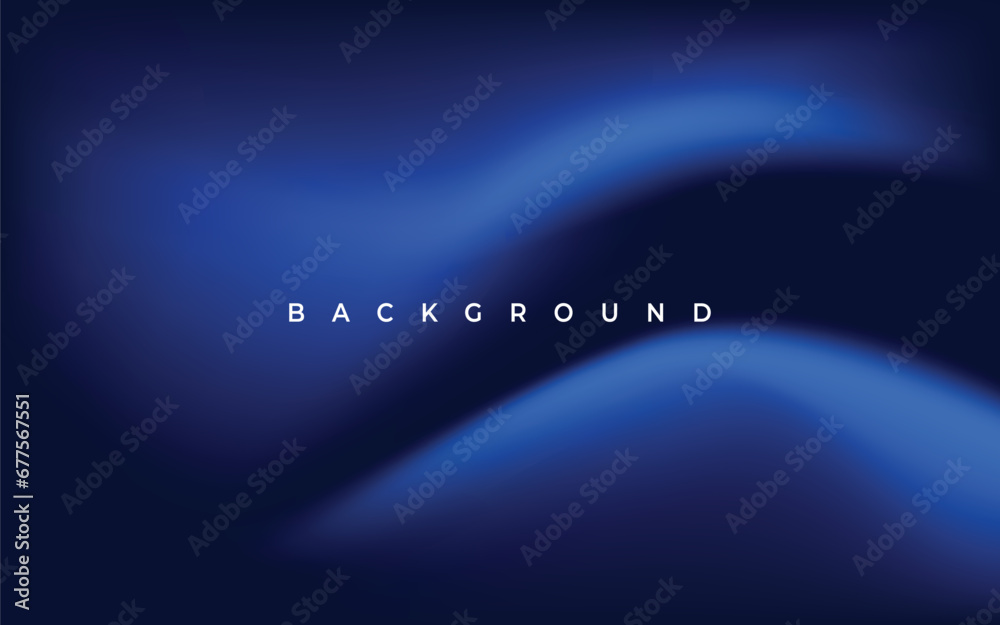 Wall mural abstract mesh gradation blue color background template with fluid style vector graphic